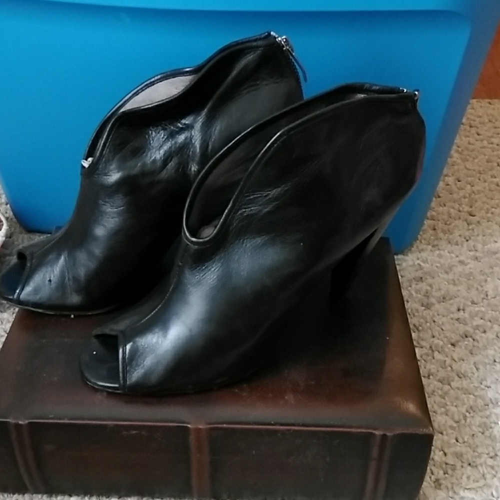 Vince camuto Peep toe ankle boots